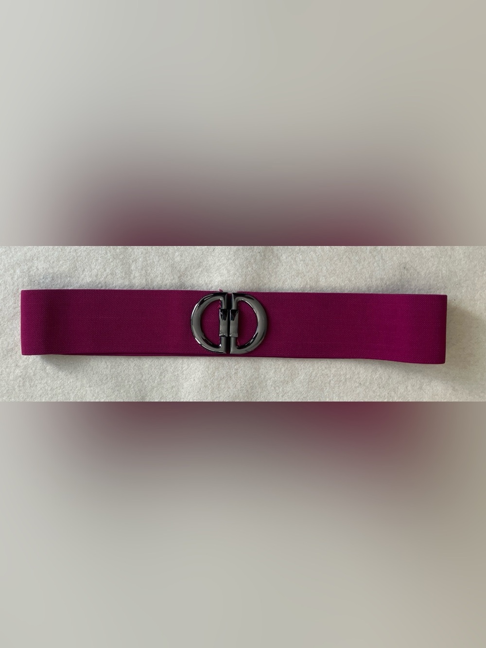 Nature & Jewel Tones Signature Belt – Fuchsia Elastic Waist Belt - Picture 4 of 7